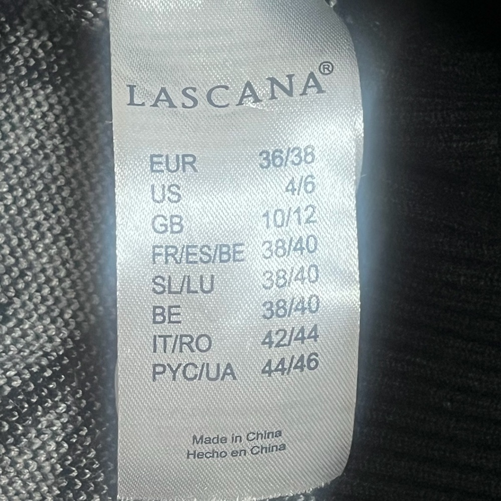 Lascana Sweater Cardigan Black White Houndstooth Womens Small 4/6 - Picture 7 of 10